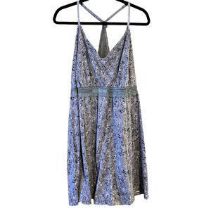 Cacique Women's Floral Racerback Chemise Nightgown Sleep Dress Purple Size 22/24